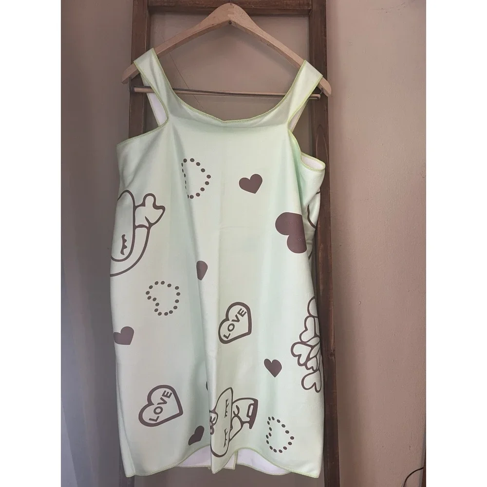 Sanrio My Melody After Shower/Beach Towel Wrap One Size Junior Green & Brown NWT